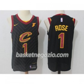 Canotte Uomo Cleveland Cavaliers Derrick Rose 1 Nike 2017-18 Nero Swingman
